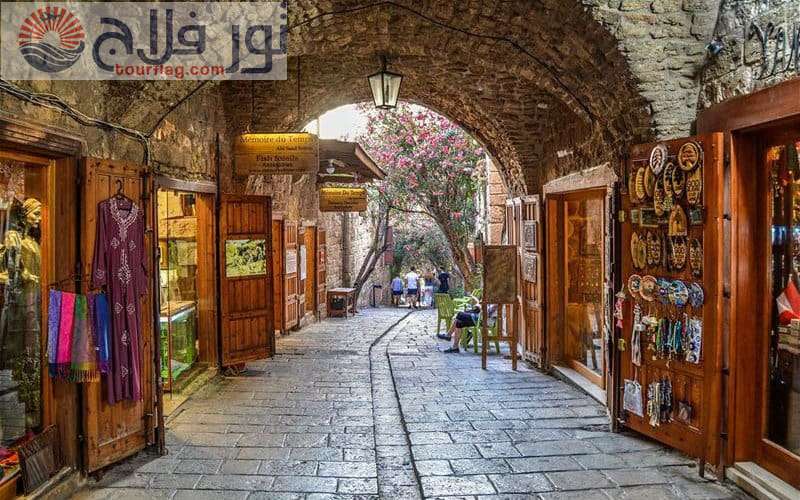 The old market in Byblos is one of the landmarks of Byblos, Lebanon