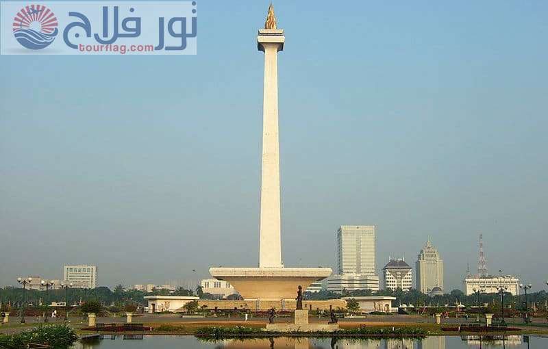 النصب التذكاري الوطني أو برج موناس معالم جاكرتا اندونيسيا
