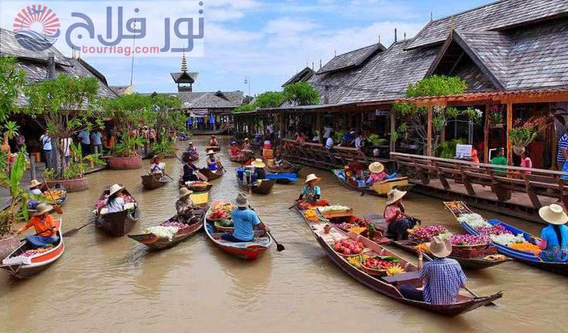 سوق بتايا العائم اماكن التسوق في بتايا تايلاند