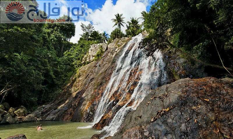Na Muang waterfall, places to visit in Kosamui, Thailand