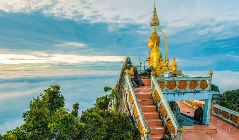 Tiger Cave Temple Tourist places in Krabi Thailand