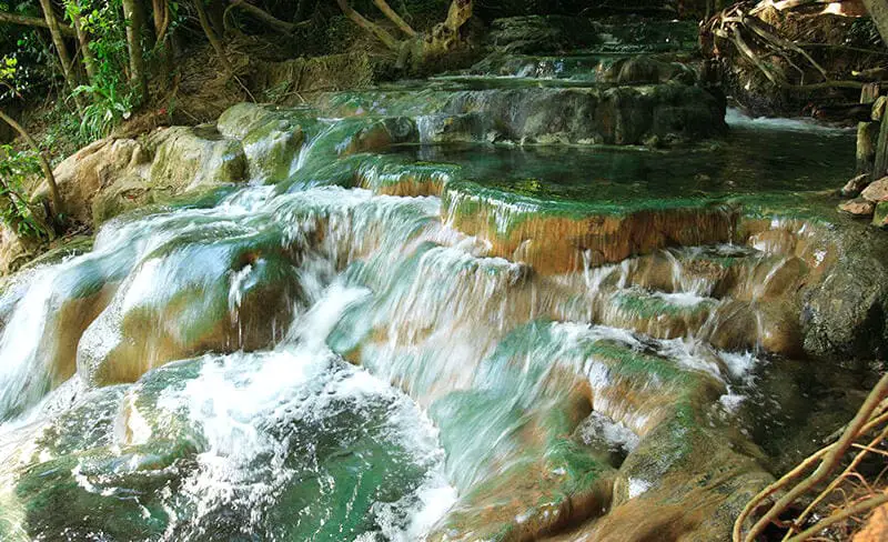 Namtok Run or Hot Springs Waterfall, Krabi, Thailand