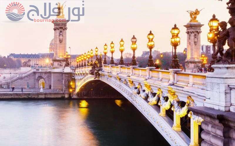 جسر ألكسندر الثالث من جسور باريس فرنسا