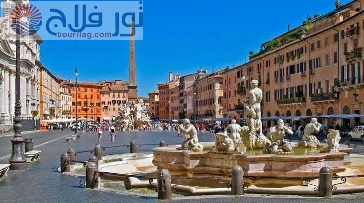 ساحة نافونا المناطق السياحية في روما ايطاليا