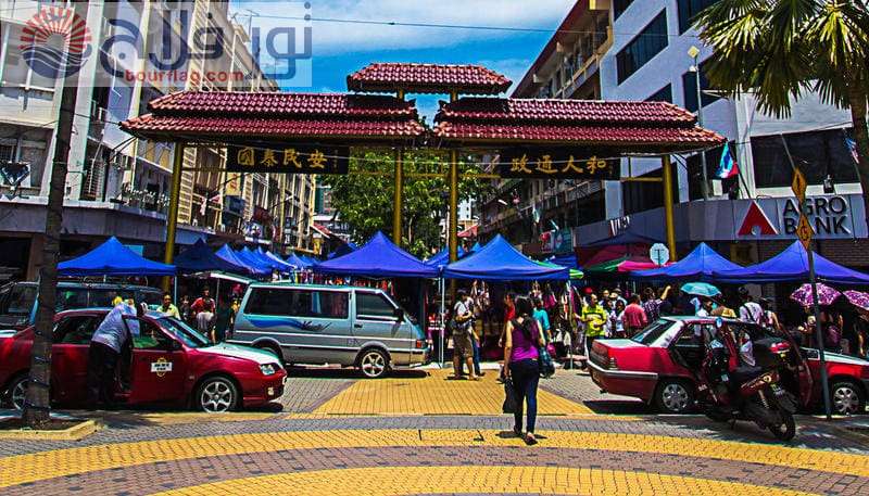 سوق الأحد في شارع غايا معالم ماليزيا كوتا كينابالو