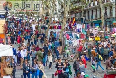 سوق الراسترو التسوق في مدريد اسبانيا