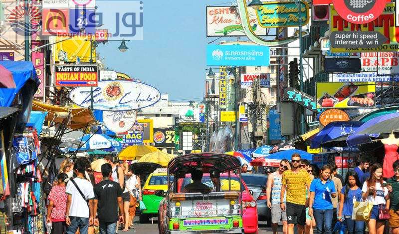 شارع خاو سان معالم بانكوك تايلاند