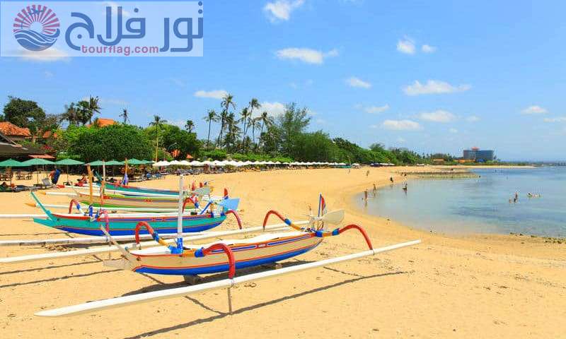 شاطئ سانور اماكن سياحية في بالي اندونيسيا